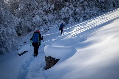 Serene Sunrays Over the Mountain Stock Photos