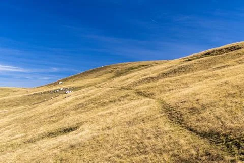 Serene Sunrays Over the Mountain Stock Photos