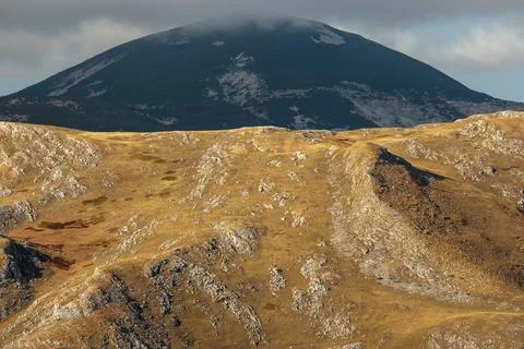 Serene Sunrays Over the Mountain Stock Photos