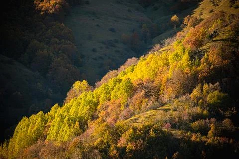 Serene Sunrays Over the Mountain Stock Photos