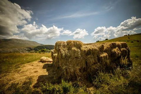 Serene Sunrays Over the Mountain Stock Photos
