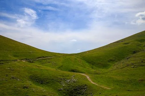 Serene Sunrays Over the Mountain Stock Photos