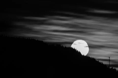 Serene Sunrays Over the Mountain Stock Photos