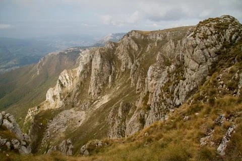 Serene Sunrays Over the Mountain Stock Photos