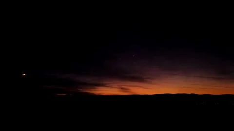 Serene Sunset Captivating Evening Video. Stock Footage 280364077