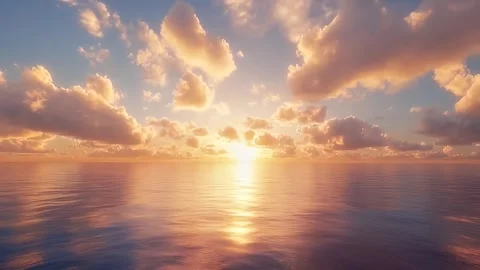 Serene Sunset Over the Ocean Stock Footage 306433059