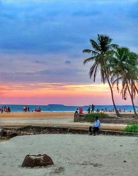 The Serene Sunset Fotos Stock