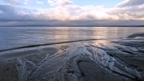 Serene Sunset Reflections at Lake Te Anau: A Scenic Great Walk in Fiordland.. Stock Footage 295242491