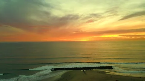 Serene Sunset at Venice Beach Stock Footage 230406352