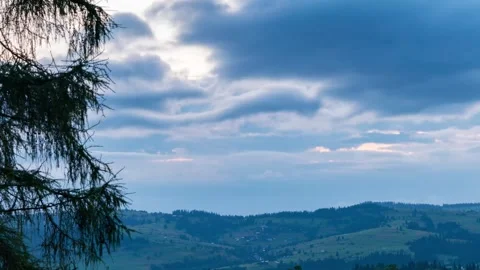 Serene Tatra Mountains Dawn Time Lapse near Zakopane, Poland Stock Footage 291715335