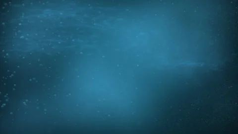 Serene Underwater Scene with Bubbles Flow In Current Stock Footage 306862584