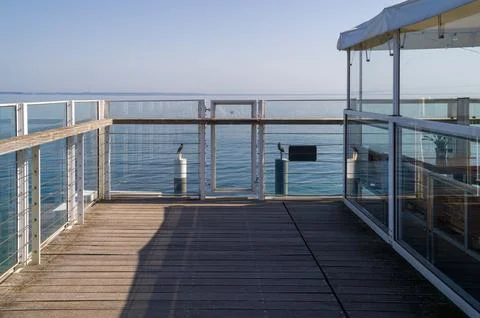 Serene view from the deck. Stock Photos