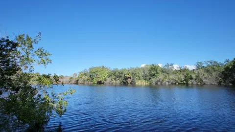 Serene view of lake Stock Footage 220319064