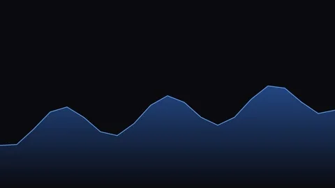 A serene visualization of sound waves in deep blue harmony Video stock 334621380