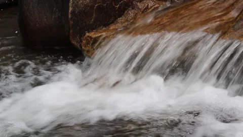 Serene Waterfall Flow Sequence. Stock Footage 312070548