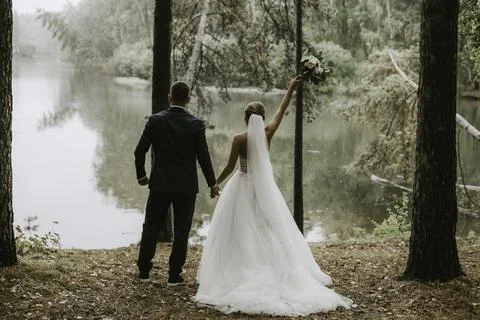 Serene Wedding Bliss Stock Photos