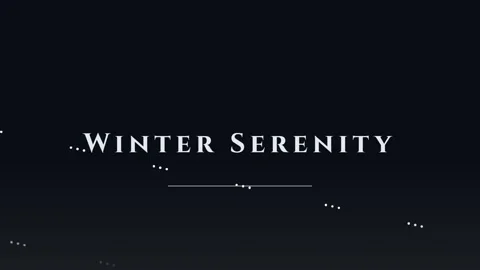 Serene winter snowfall with floating particles on a dark background Stock Footage 336879964