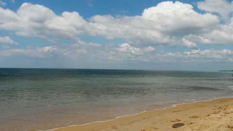 Serenely beautiful ocean and clouds Stock Footage 200715393