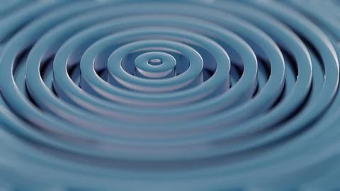 Serenity of Concentricity: The Undulating Waves of Calm Illustration