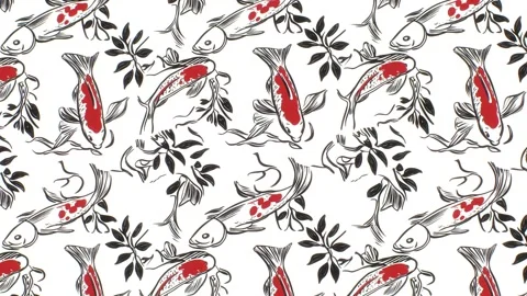 Serenity Fish Drift – Horizontal Motion Stock Footage 306521747