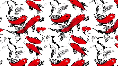 Serenity Fish Glide – Horizontal Motion Stock Footage 306522931