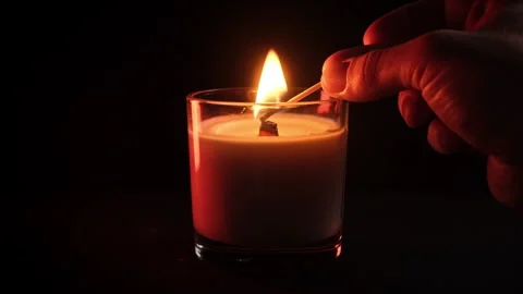 Serenity Glow Candle Stock Footage 295157057