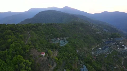 The Serenity of the Green Mountains in Liguria Stock Footage 238467962