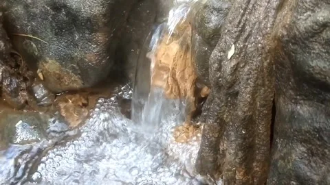 The Serenity of the Hidden Waterfall Stockbeeldmateriaal 335061590