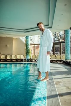 Serenity by the pool Foto stock