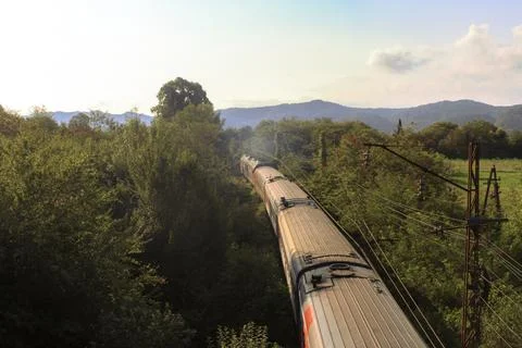 Serenity on the Rails Stock Photos
