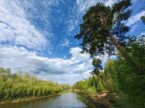 Serenity by the River Foto stock