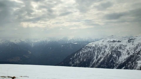 Serfaus ski region time lapse Stock-Footage 74639745