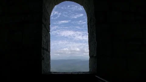 Serfdom window Stock Footage 8911846