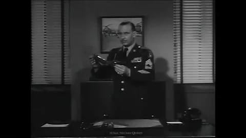 Sergeant Queen talks about basic truths of Military Science and Tactics Video stock 88875017
