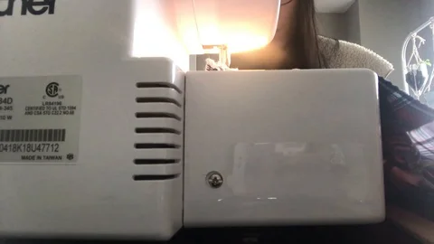 Serging fabric view Stock Footage 122051715