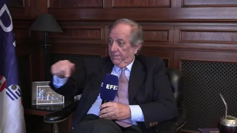 Sergio Abreu: Latin American integration "needs political will", Montevideo, UY  Stock Footage 345924138
