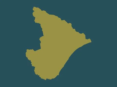 Sergipe, Brazil. Solid color shape 스톡 일러스트
