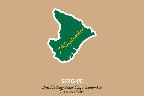 Sergipe vector sticker Stock Illustration