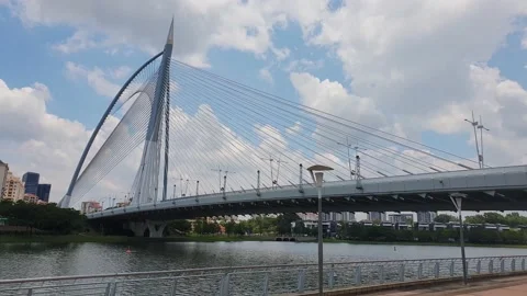 The Seri Wawasan Bridge Stock Footage 161664905