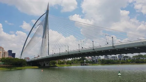 The Seri Wawasan Bridge Stock Footage 161664941