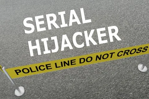 Serial Hijacker concept Stock Illustration