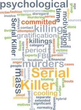 Serial killer background concept Stock Illustration