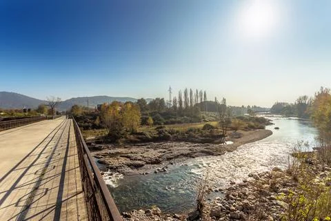 Seriana Valley Cycle Path Stock Photos