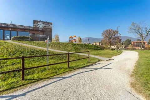 Seriana Valley Cycle Path Stock Photos