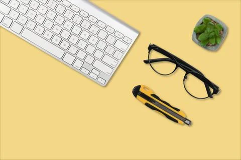 Serie concept of office objects Stock Photos