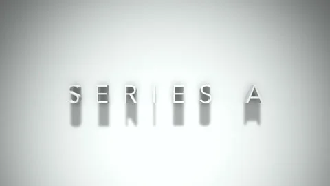Series a 3D title animation with shadows on a white background Stock Footage 296900237