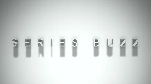 Series buzz 3D title animation with shadows on a white background Stock Footage 297670856