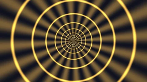 A series of concentric circles in a spiral formation Stock Footage 337950348