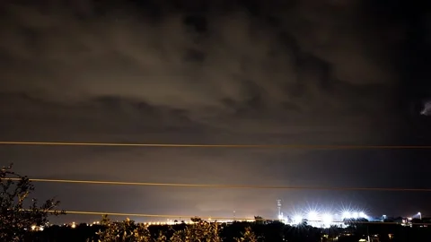 Series of lightning strikes 스톡 동영상 180517539