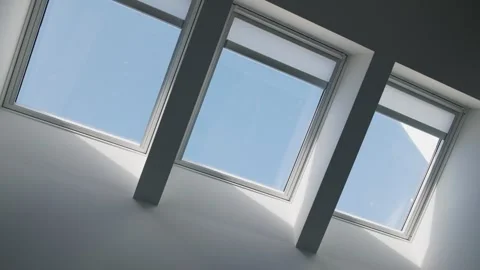 A series of motorized skylights deploy their shading systems Видео 286256898